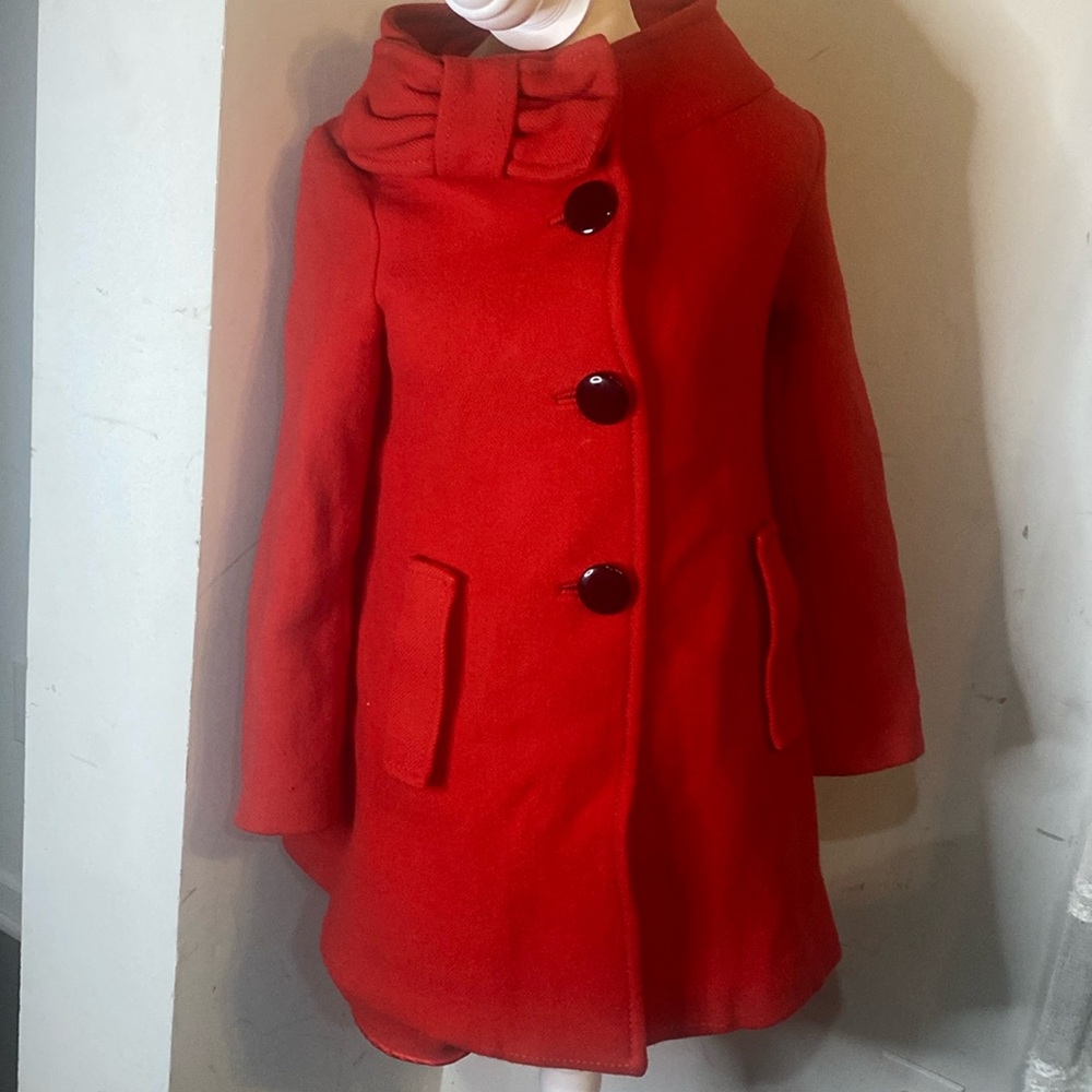 kate spade Red Coat with Bow Detail